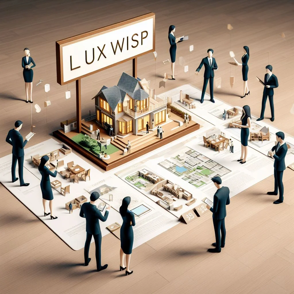 Real estate agent paper craft art, advantages and disadvantages of the profession, Luxwisp.