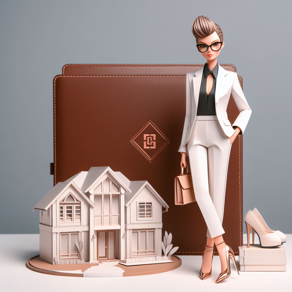 Paper art depiction of real estate agents, weighing the benefits and challenges, Luxwisp.