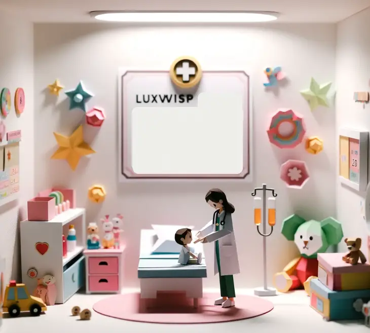 Luxwisp doctor caring for a child 