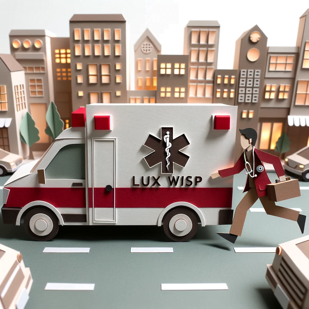 Luxwisp doctor chasing ambulance