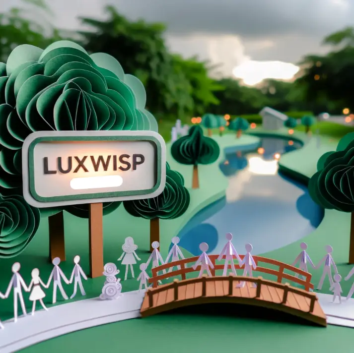 Luxwisp Buffer Zone - people alwaking in a park