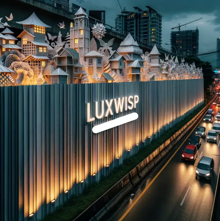 Luxwisp Buffer Zone - word luxwisp written on wall near loud road