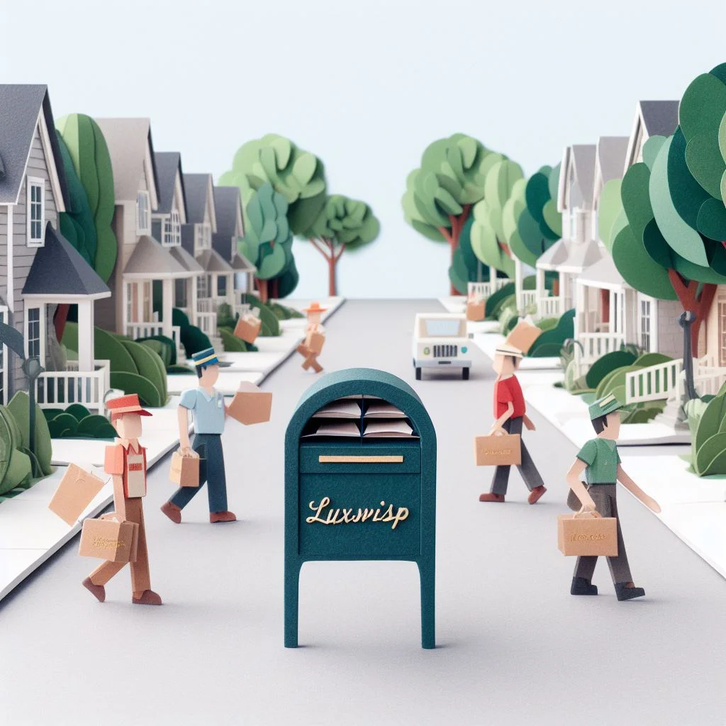Mailworkers at bustling Luxwisp