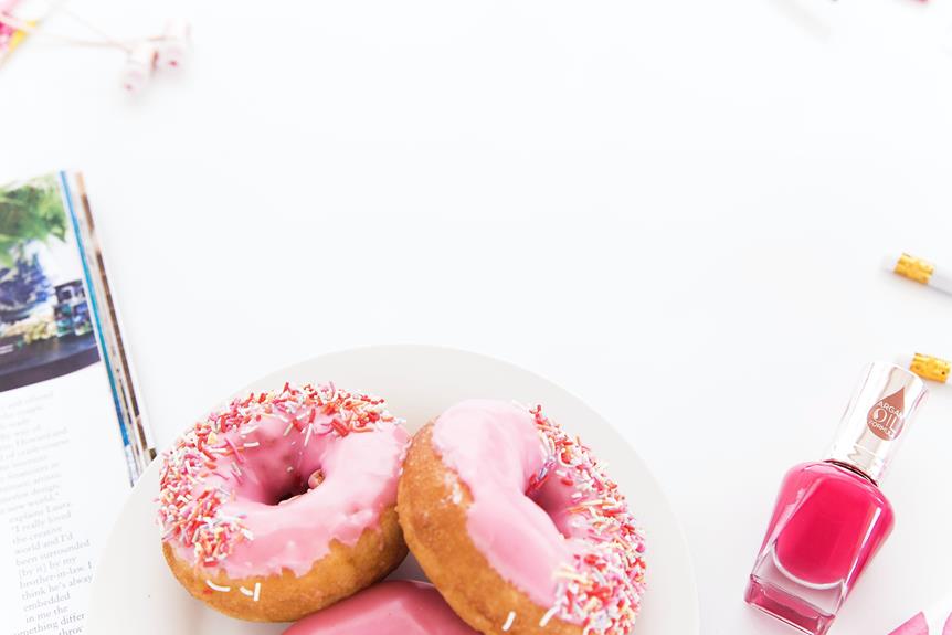 varieties of cream donuts