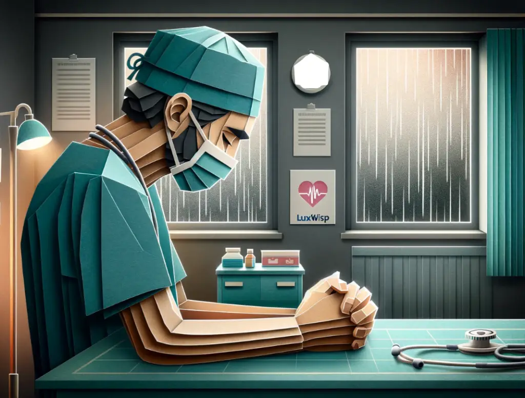 Surgeon experiencing emotional patient loss Luxwisp
