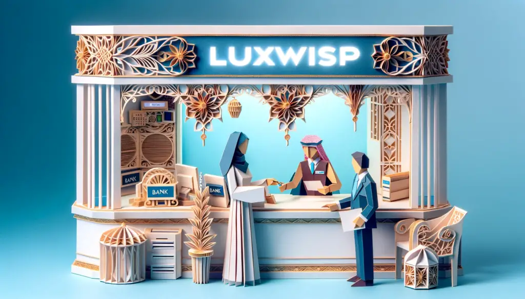 Bank Teller Assisting a Customer - Luxwisp

