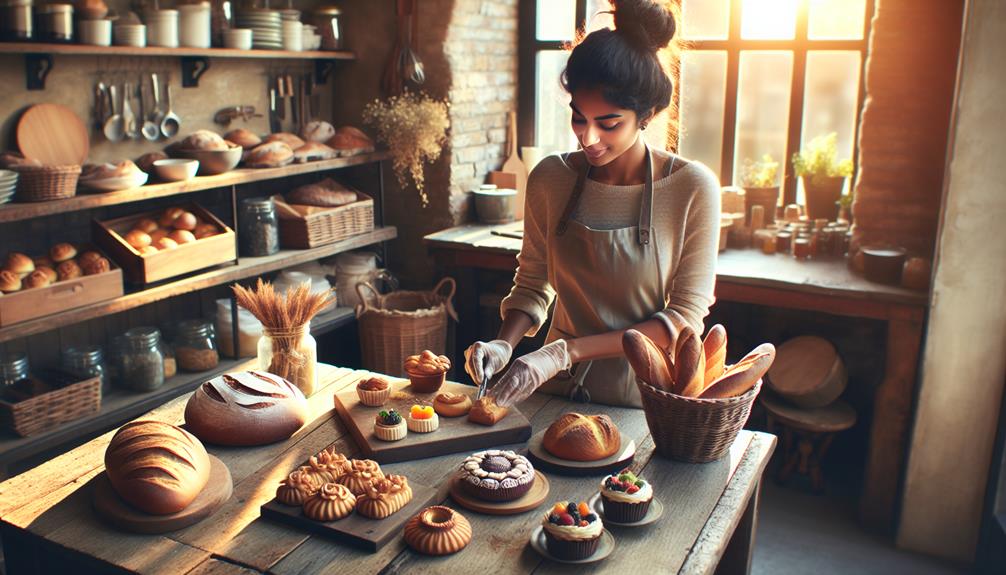 delicious pastries and breads