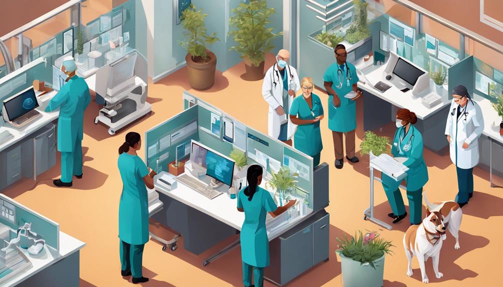 analyzing data on veterinarians