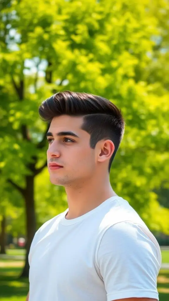 side part fade hairstyle