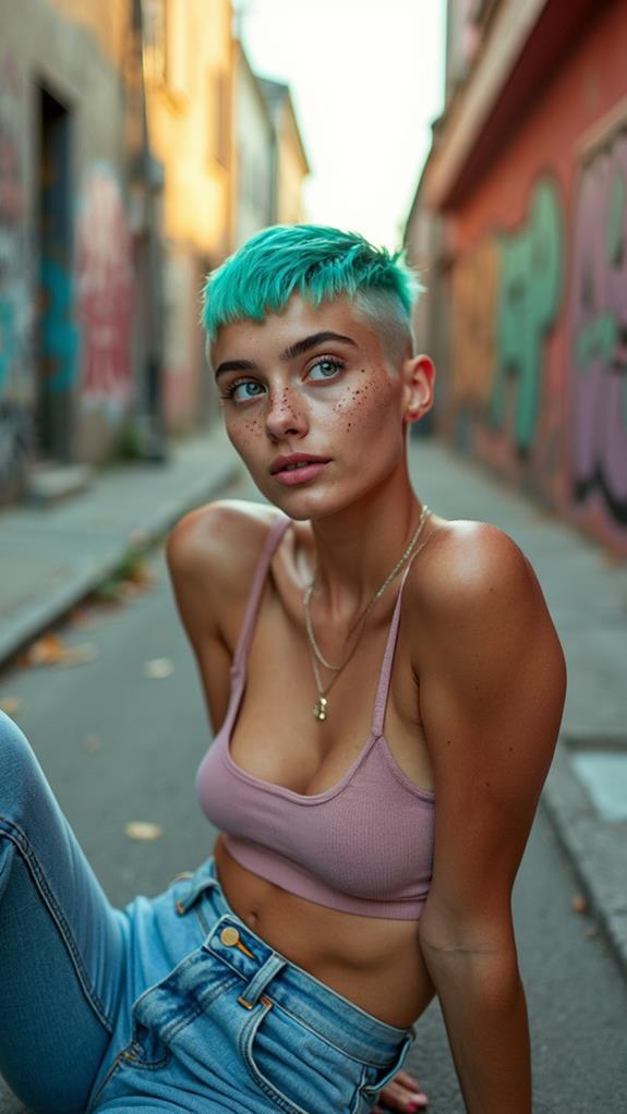 unique hairstyle expression