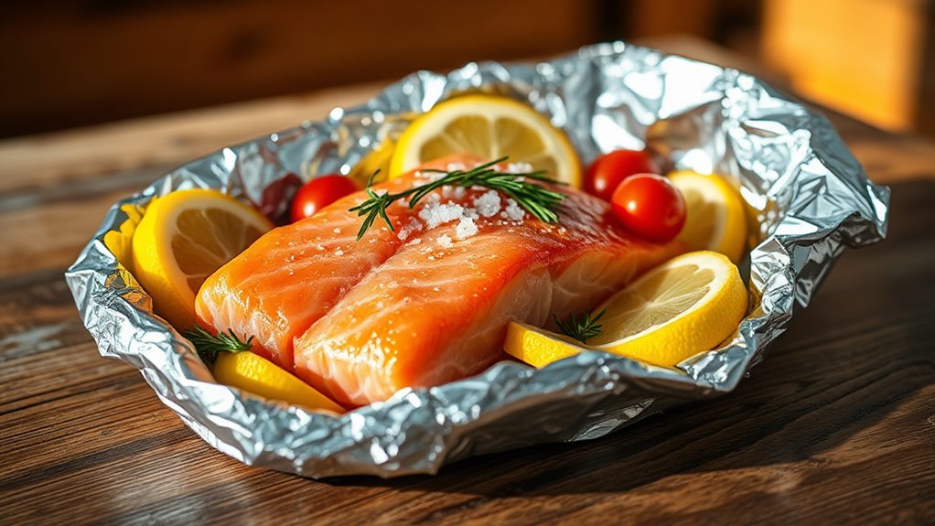 baked salmon in foil