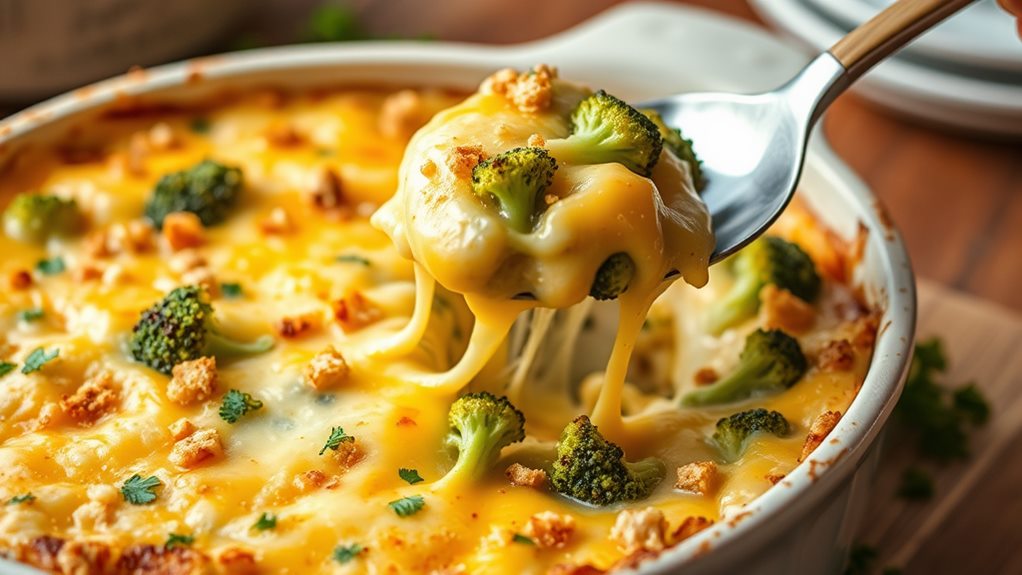 cheesy broccoli casserole dish