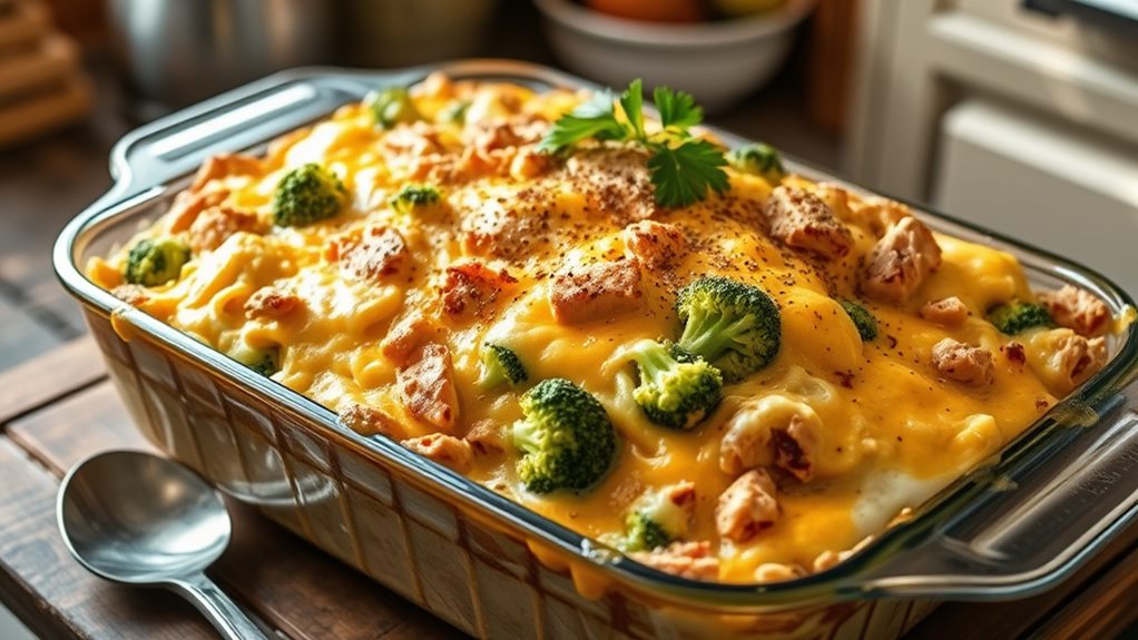 cheesy turkey broccoli casserole