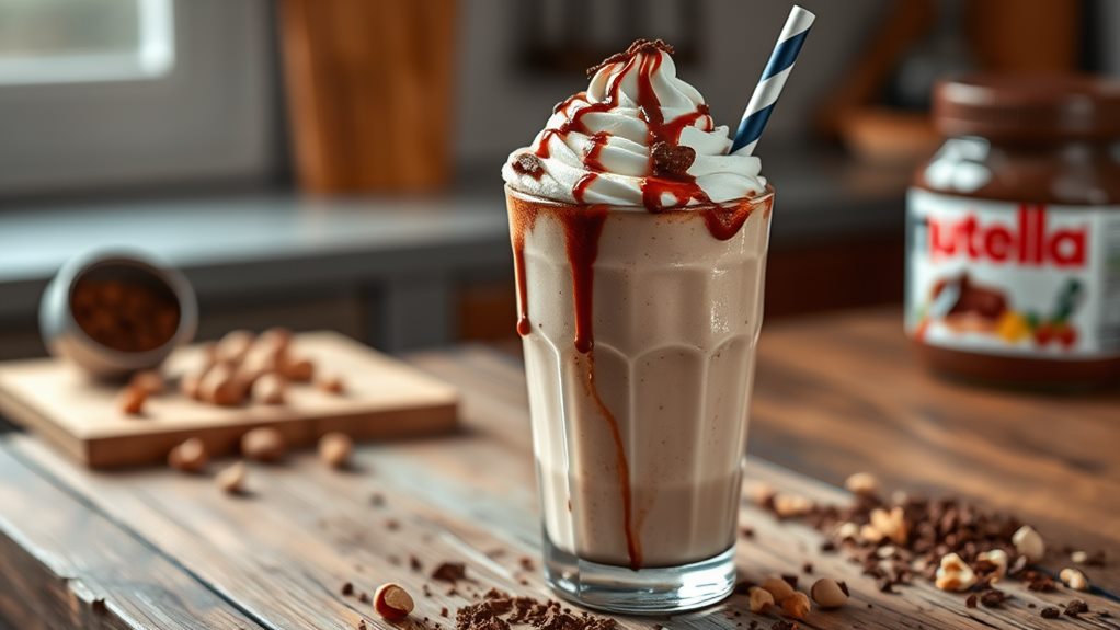 chocolate hazelnut delight drink