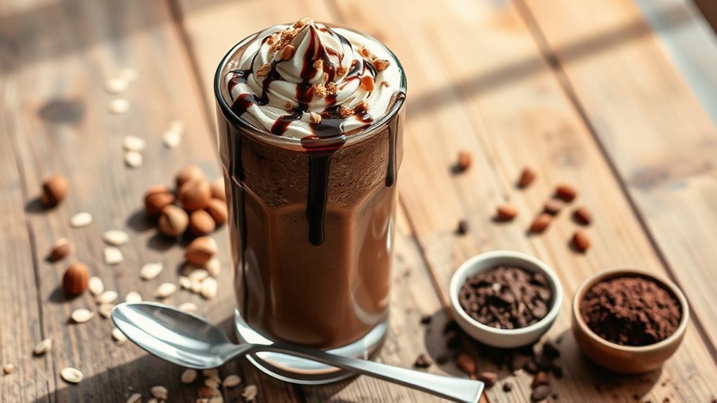 chocolate oatmeal nutty smoothie