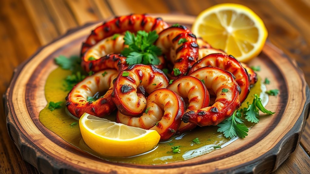 chorizo stuffed spanish octopus