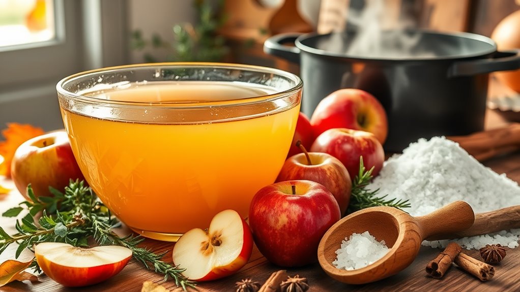 cider infused brining solution