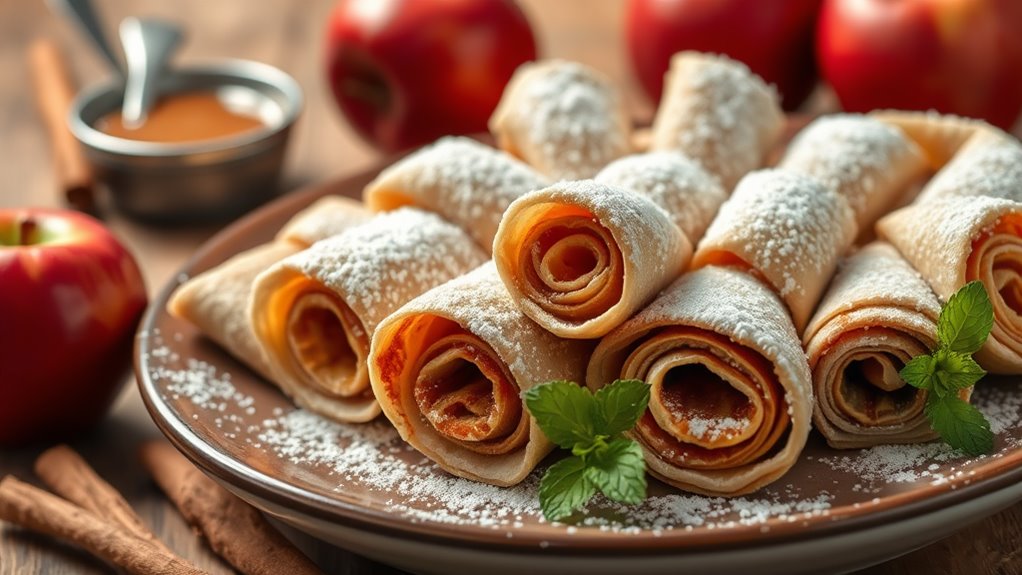 cinnamon apple dessert roll ups