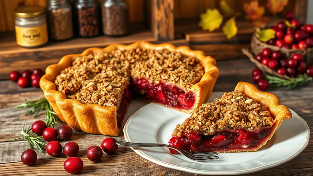 cranberry dessert with crunch