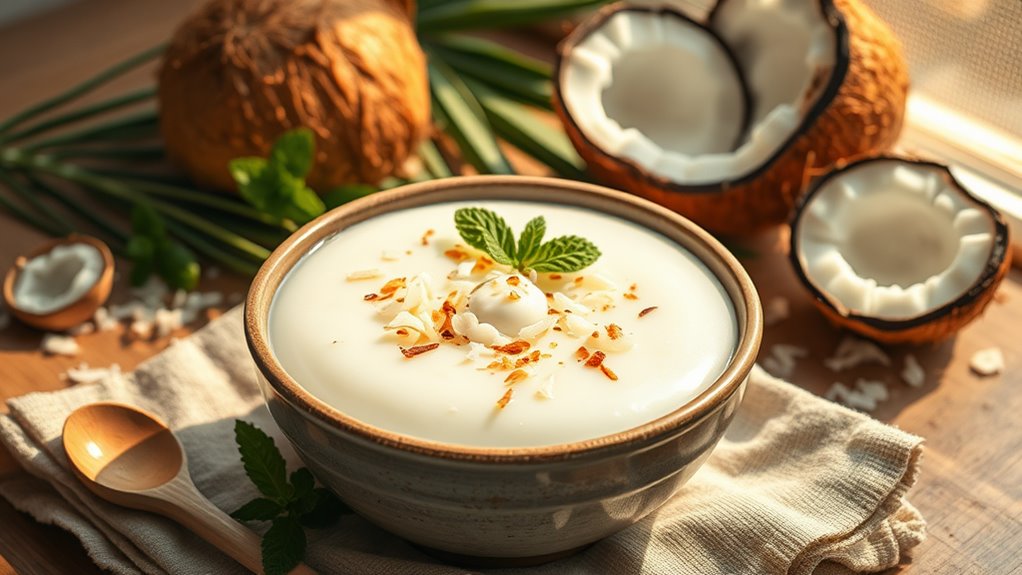creamy coconut rice dessert