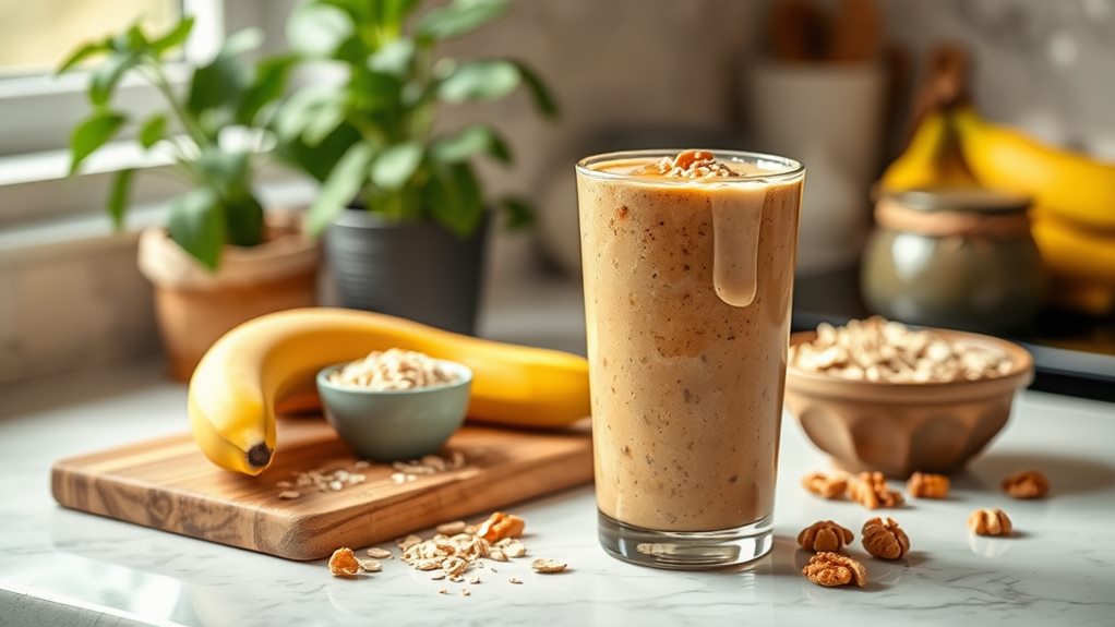 creamy nutty banana blend