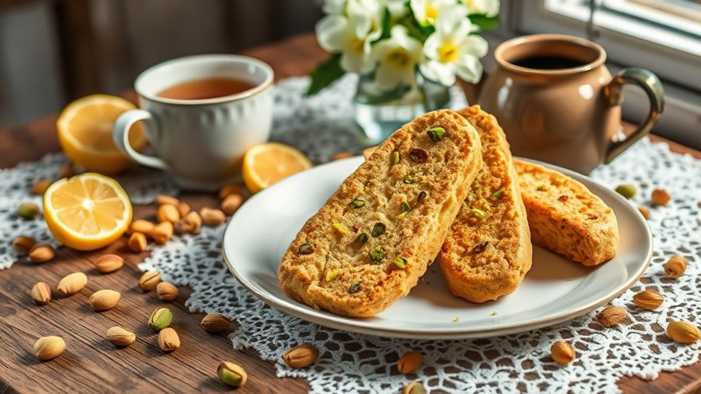 crispy citrus nut cookies