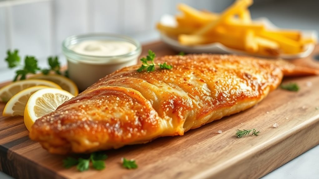 crispy golden walleye fillets