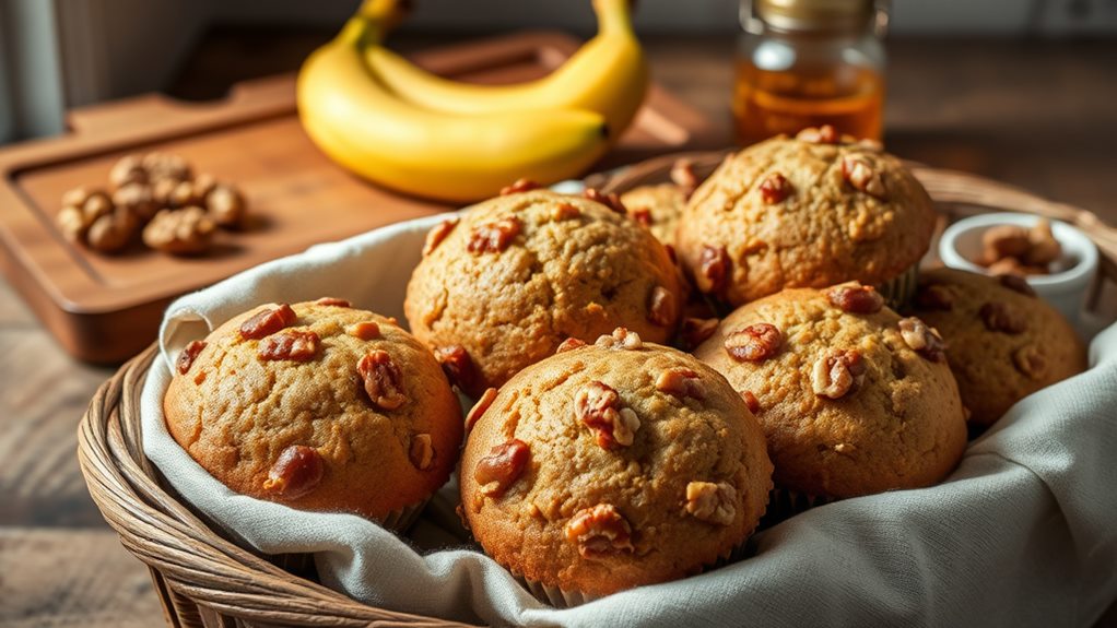 delicious banana nut muffins