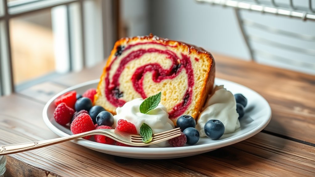 delicious berry infused dessert