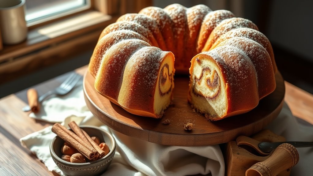 delicious cinnamon bundt cake