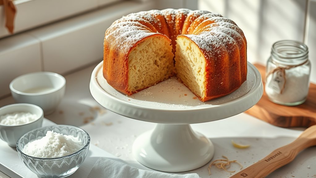 delicious coconut pound cake