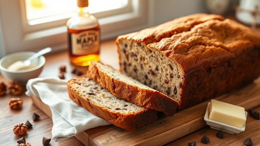 delicious maple banana bread