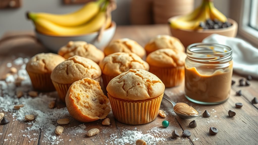 delicious peanut butter muffins
