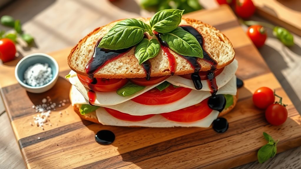 delicious turkey caprese delight