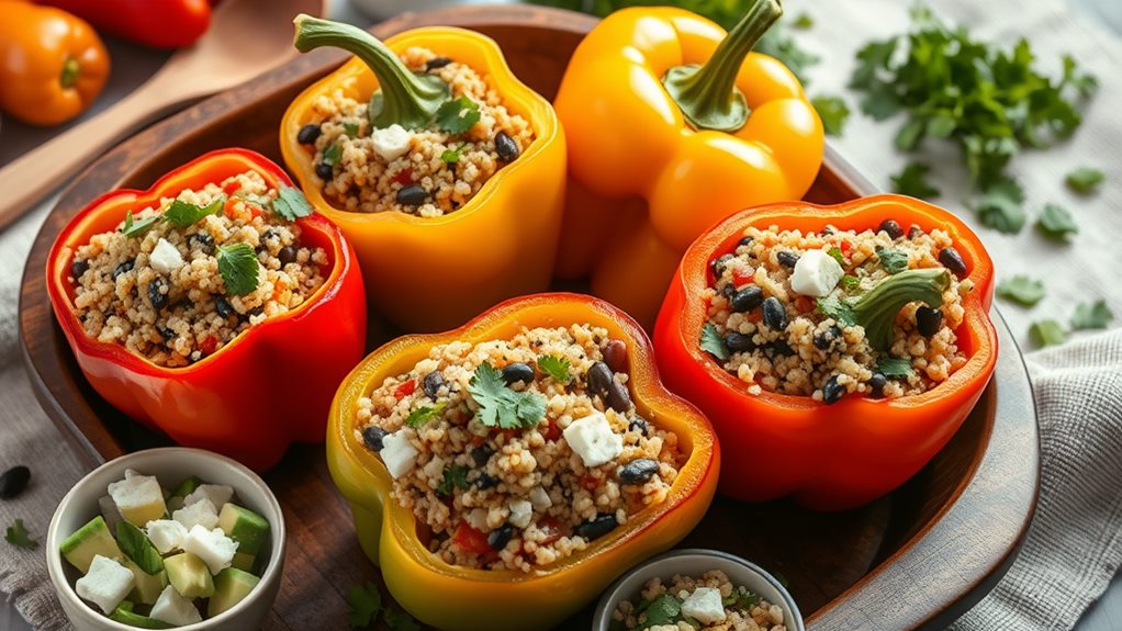 delicious veggie filled peppers