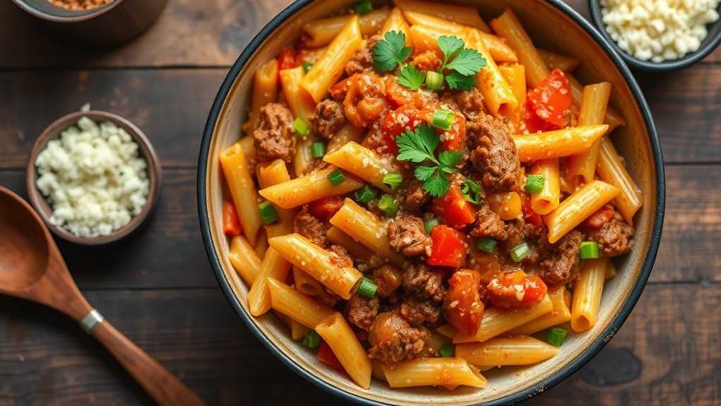 easy cajun beef pasta
