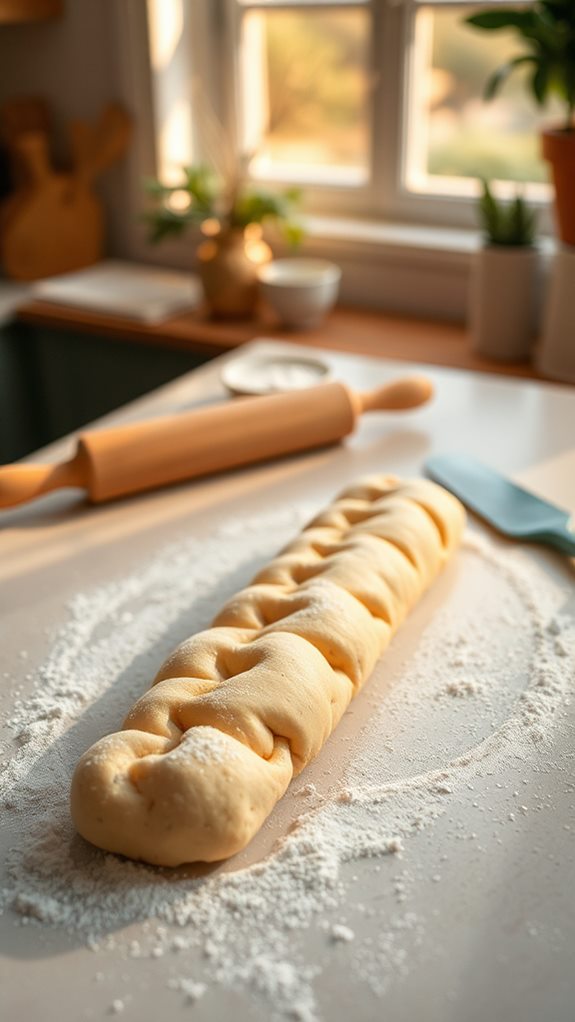 form dough into log