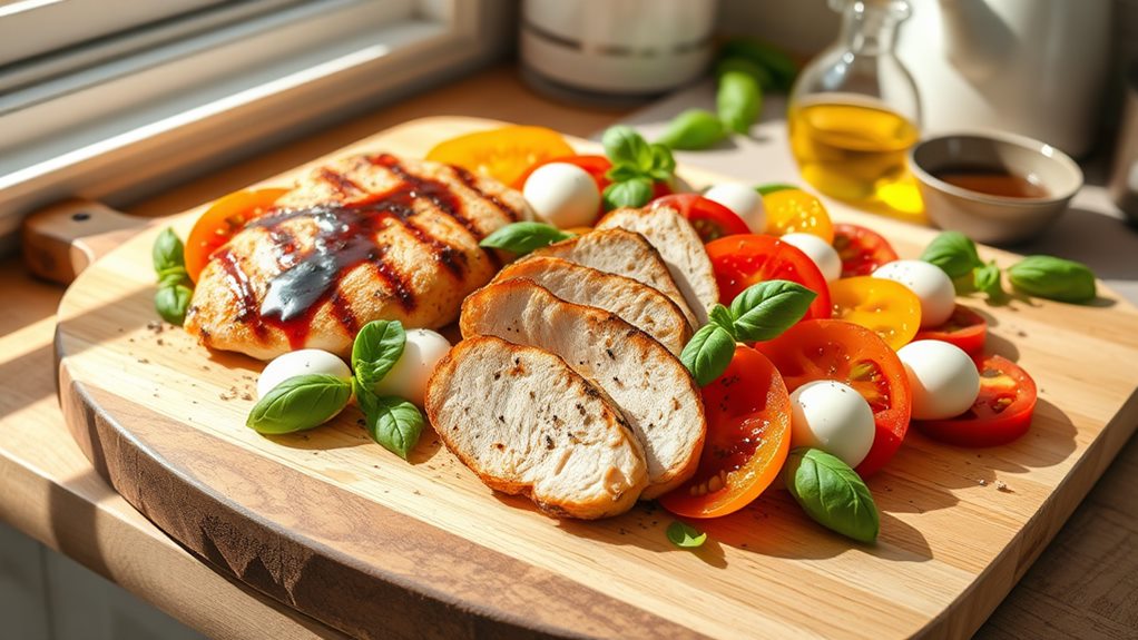 fresh chicken caprese delight