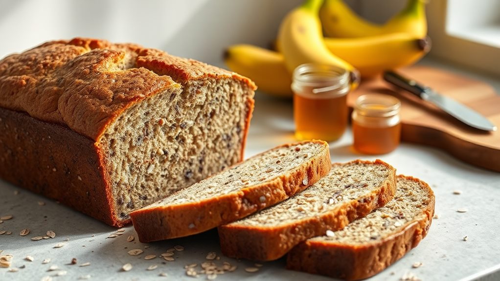 healthy chia banana bread