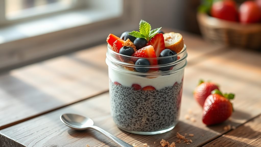 healthy chia seed dessert