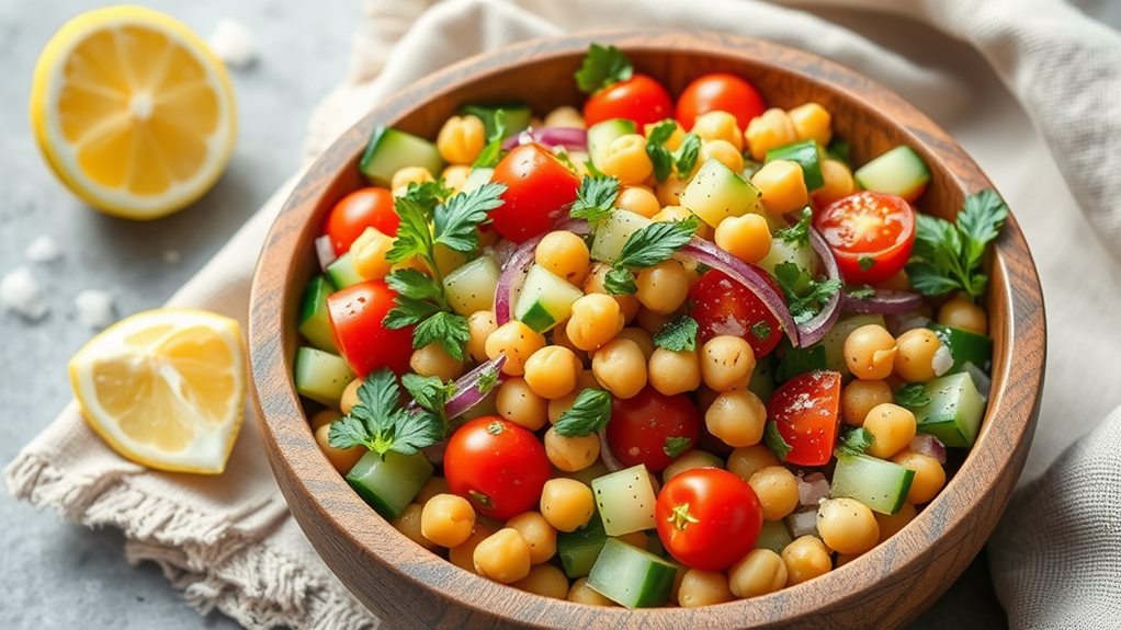 healthy chickpea salad recipe