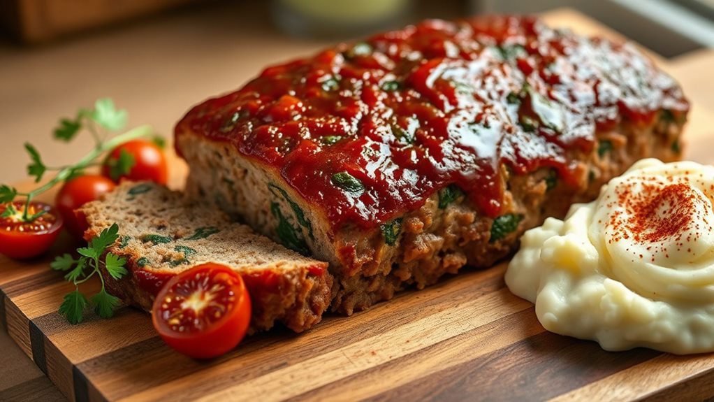 healthy turkey spinach meatloaf