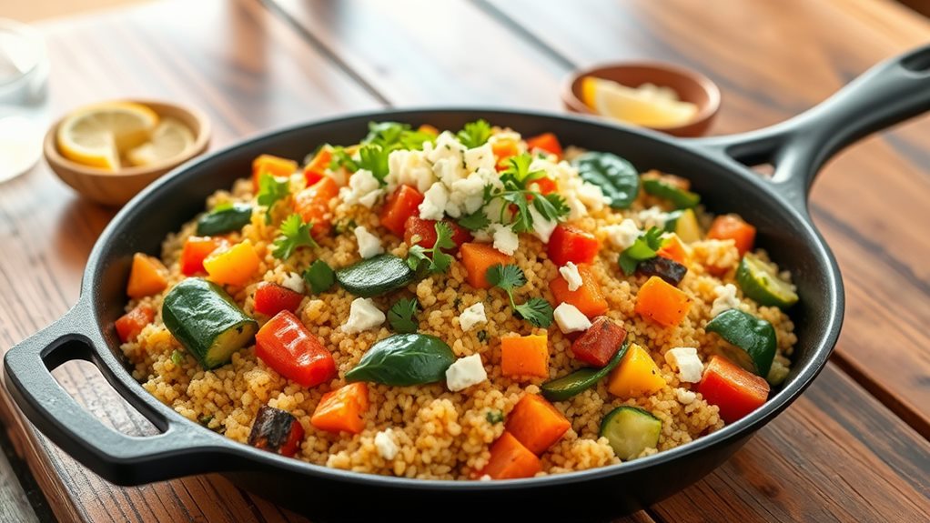 healthy vegetable quinoa dish