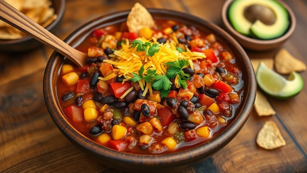 hearty vegetable chili recipe