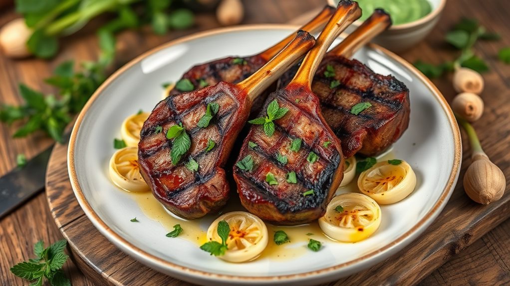 herb infused meat dish