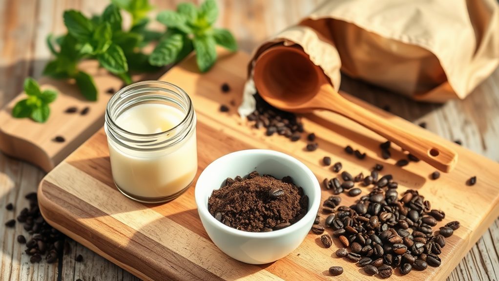 homemade coffee scrub soap