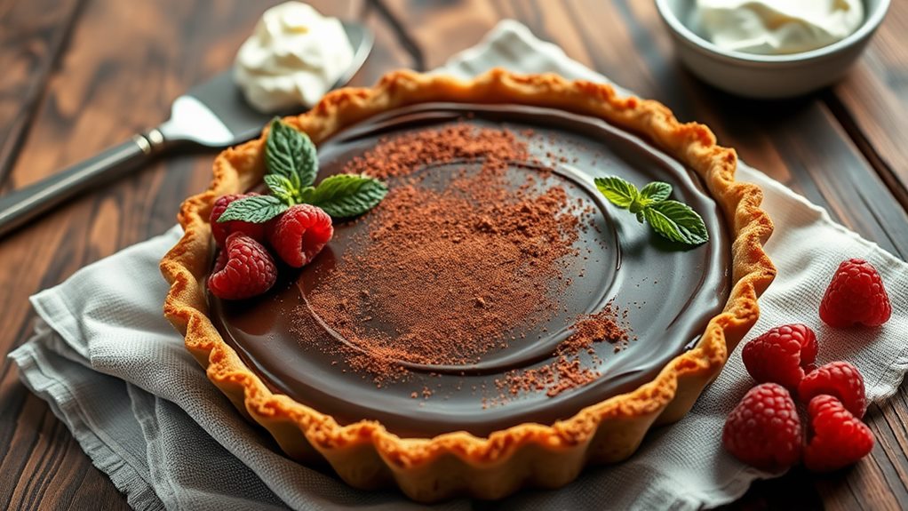 indulgent chocolate ganache dessert