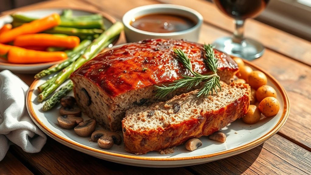 mushroom turkey meatloaf recipe