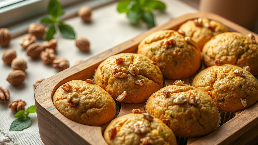 nutty zucchini muffin delight