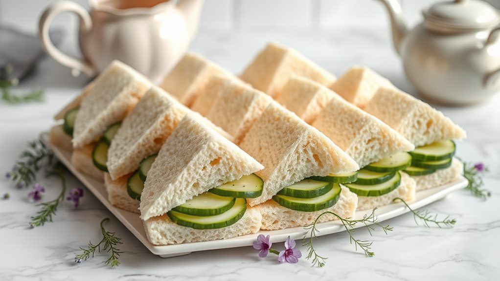 refreshing cucumber tea sandwiches